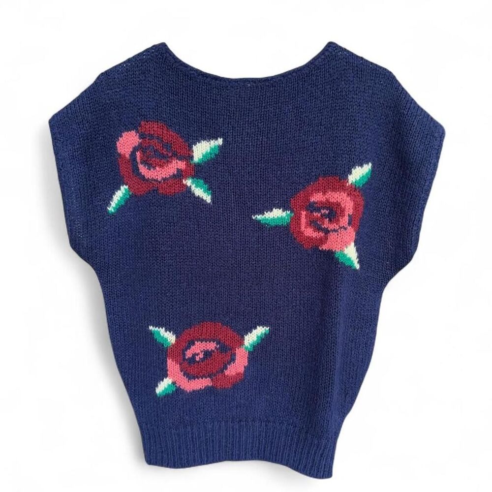 Vintage Haberdasher navy blue  sweater size S